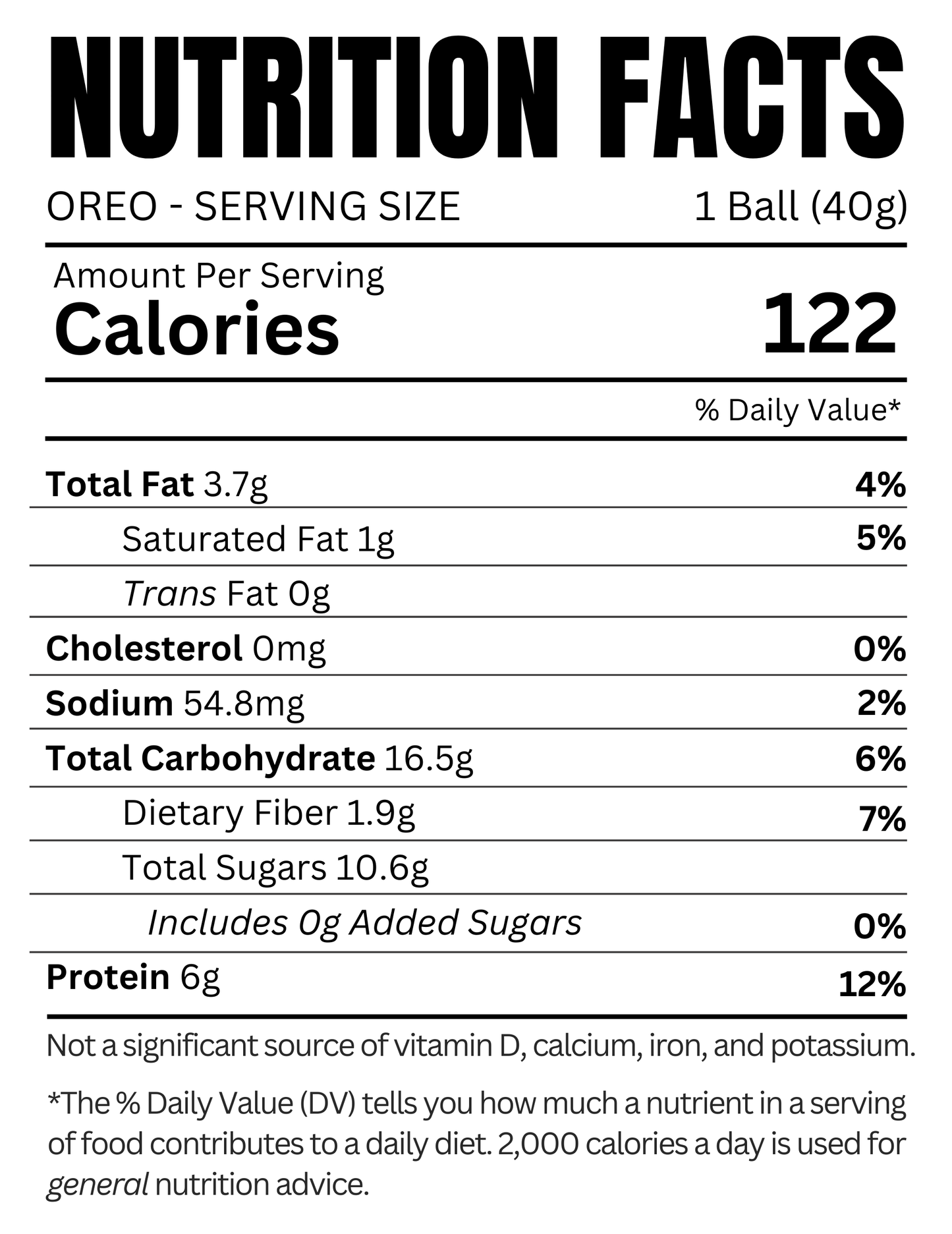 OREO PROTEIN BALL